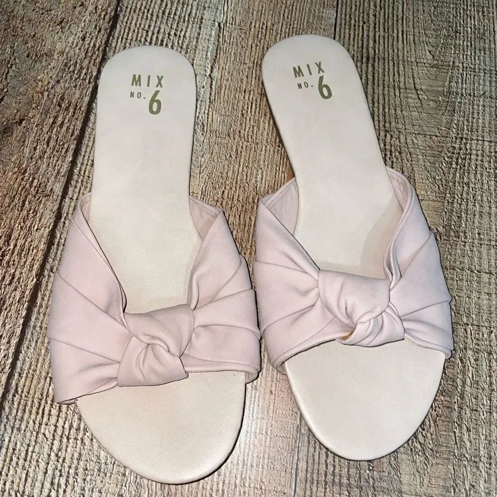 💜 mix no 6 blush pink Romano slide sandals
